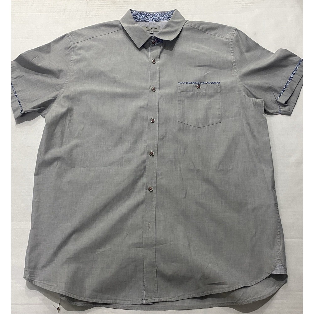 Ted Baker London Mens Short Sleeve Button Down Shirt. Size 5